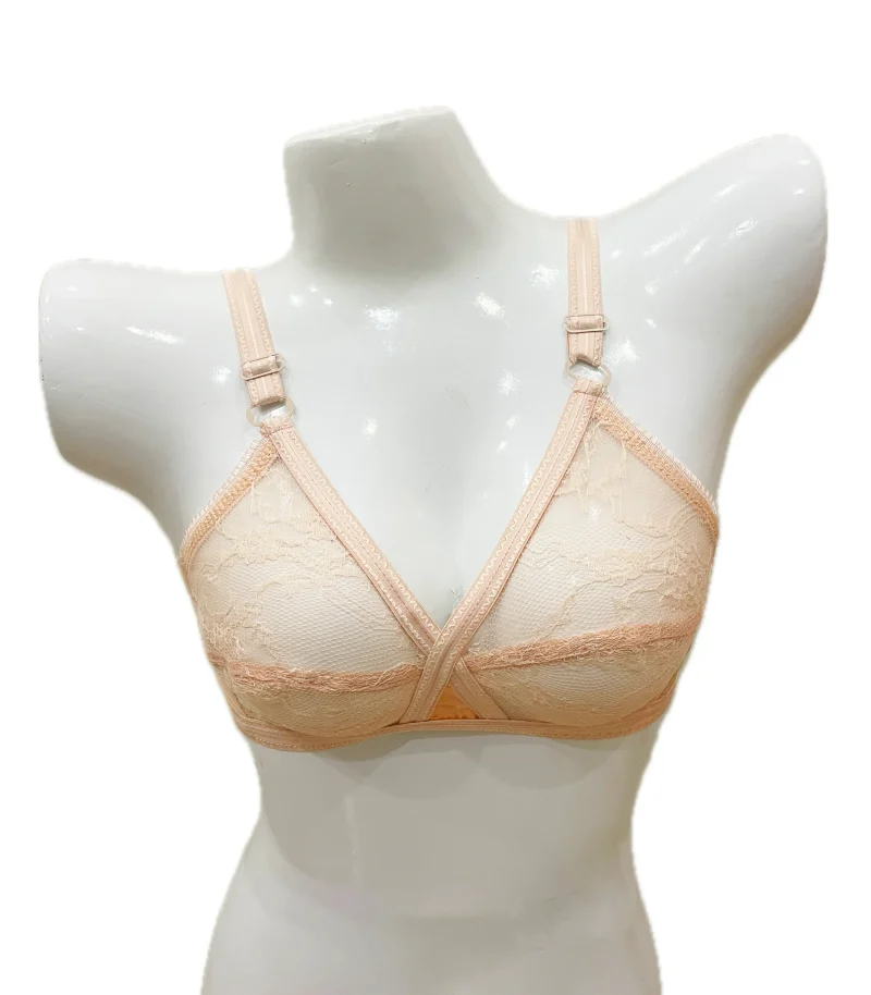 Black net bra front Black net bra front