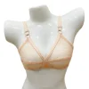Black net bra front